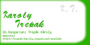 karoly trepak business card